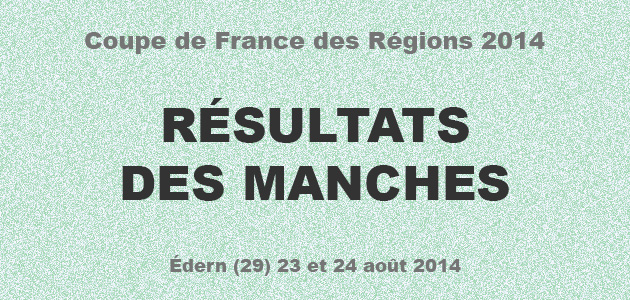 COUPE DES REGIONS 2014: Résultats des manches