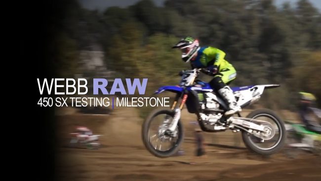 WEBB RAW – Cooper Webb SX Testing