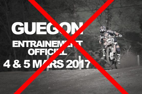 (Annulation) Entrainement officiel Guégon 2017 !